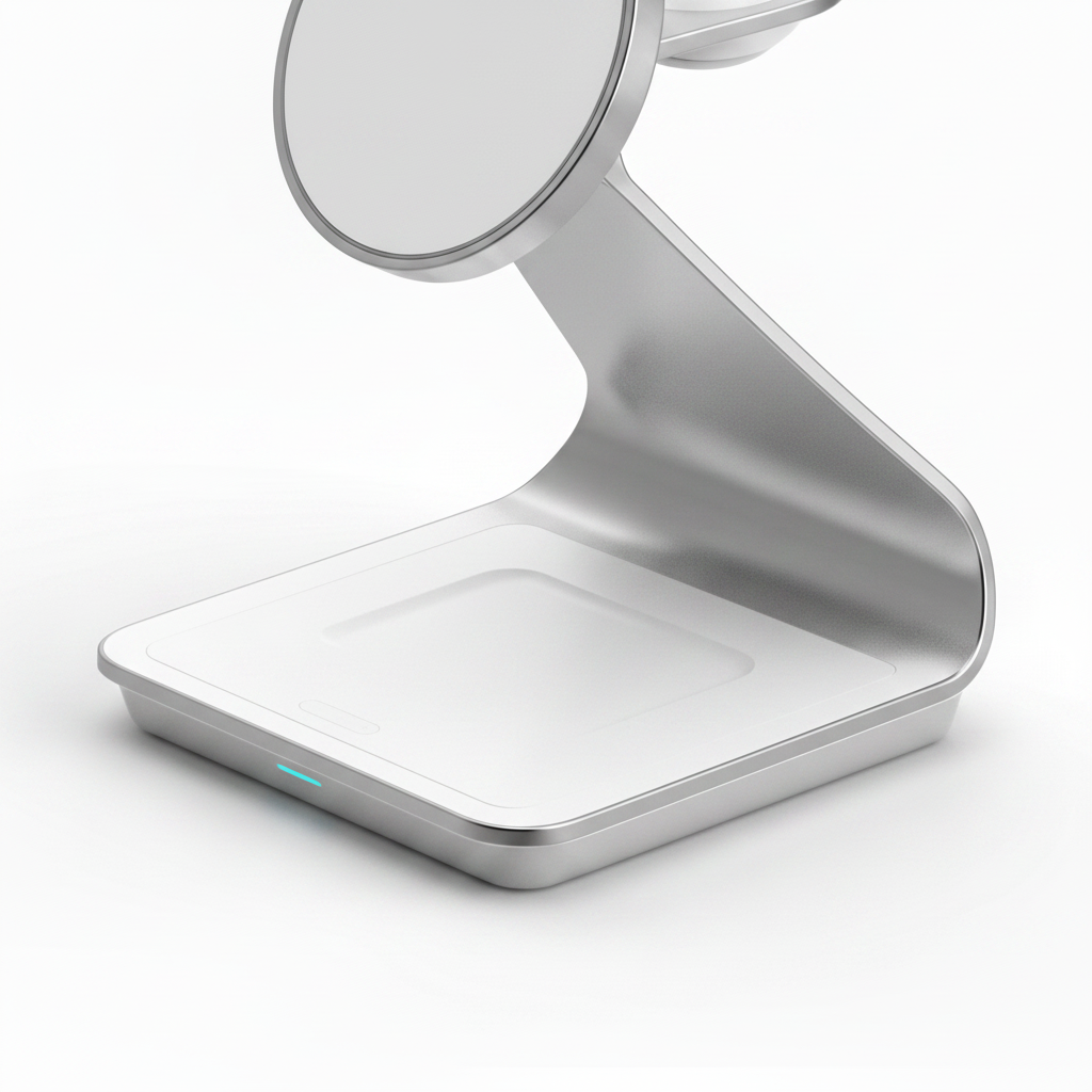 Détail base AirPods - chargeur sans fil 3-en-1