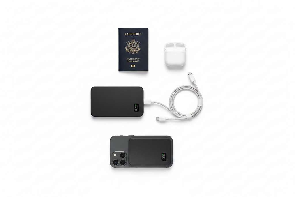 Pack Voyage flat lay