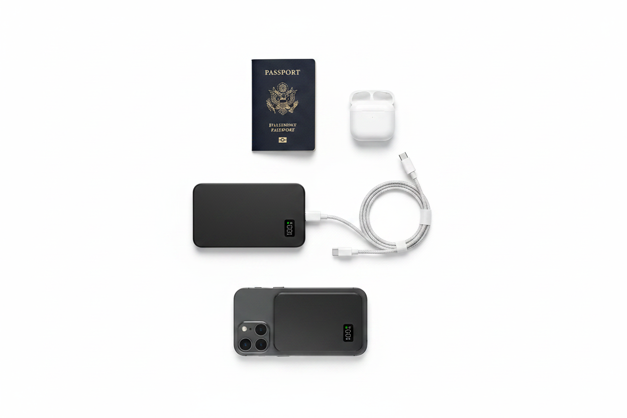 Pack Voyage flat lay